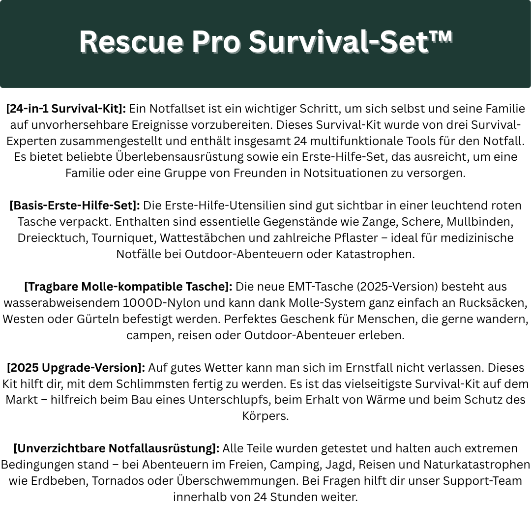 Rescue Pro Survival-Set™