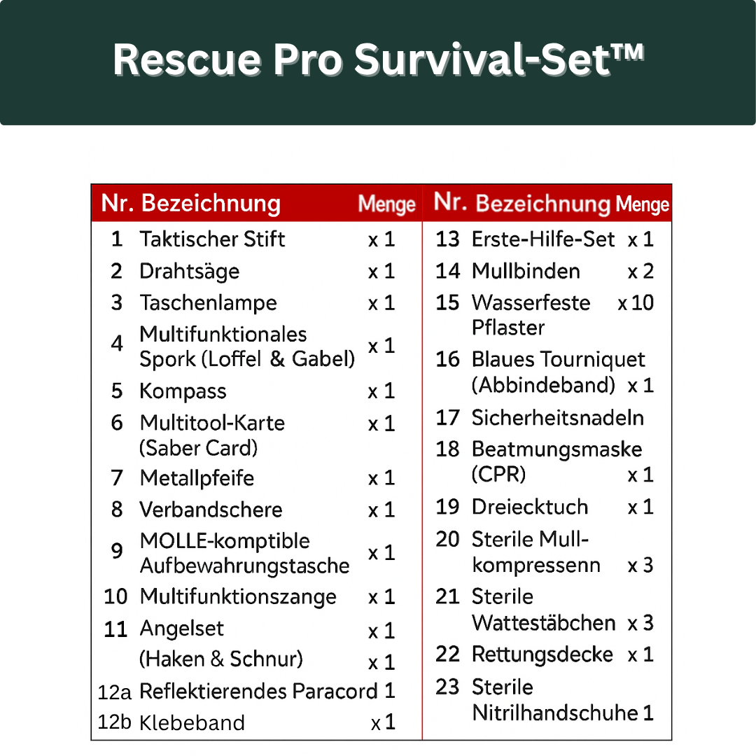Rescue Pro Survival-Set™